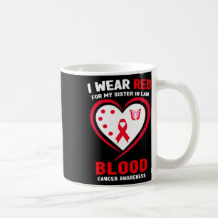 Caneca De Café Eu Uso Vermelho Para Minha Cunhada Conscientização