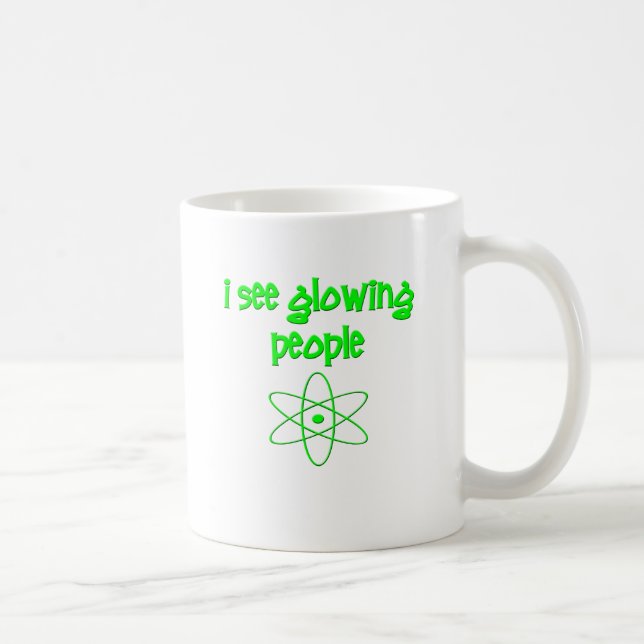 Caneca De Café Eu Vejo Pessoas Brilhando (Direita)