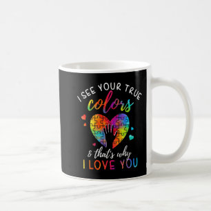 Caneca De Café Eu Vejo Suas Verdadeiras Cores, Quebra-cabeça Worl