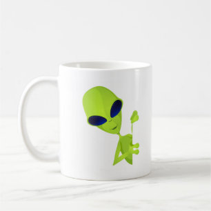 Caneca De Café Eu venho na Alienígena da Paz