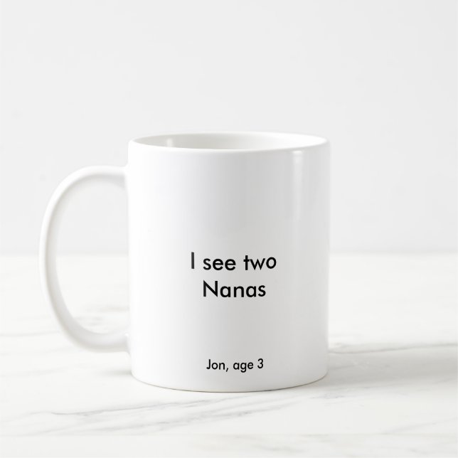 Caneca De Café Eu ver dois Nanas (Esquerda)