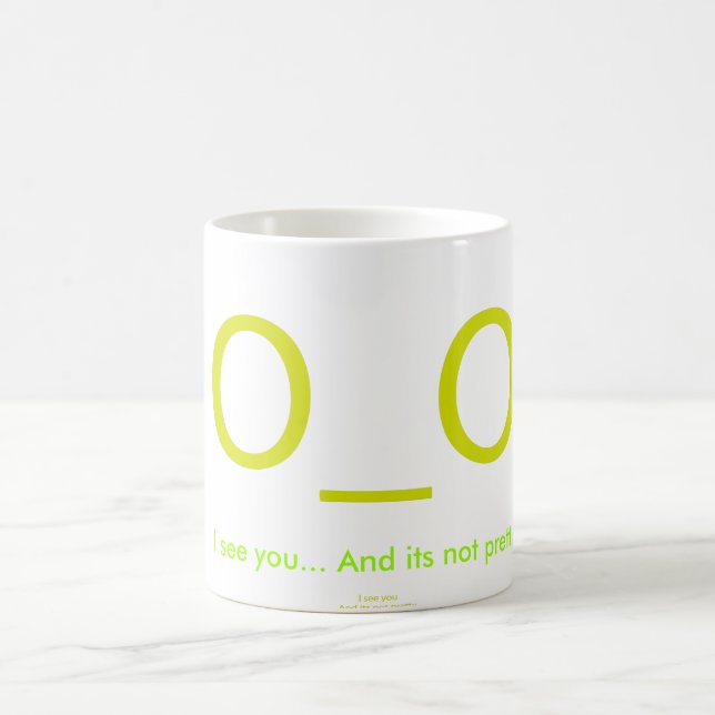 Caneca De Café Eu ver o… E seu nao bonito (Centro)