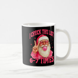 Caneca De Café Eu Verifico a Lista Humor 67 Meme 6-7 Divertido Se