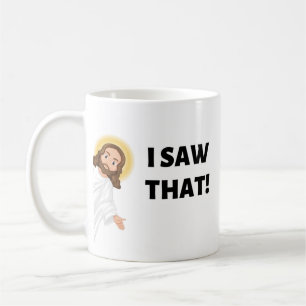 Caneca De Café EU VI ISSO! Jesus Mug