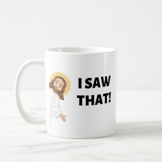 Caneca De Café EU VI ISSO! Jesus Mug