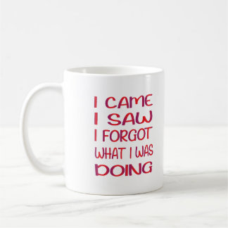 Caneca De Café Eu Vi Que Esqueci O Que Estava Fazendo