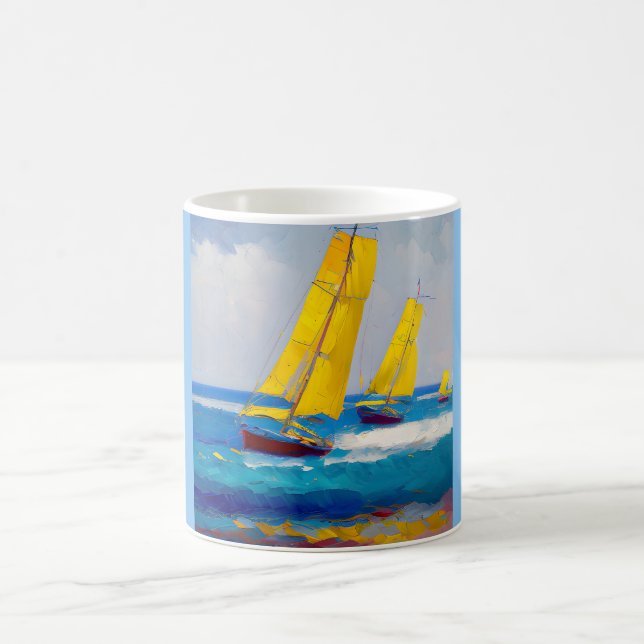 Caneca De Café "Eu vi três barcos" (Centro)
