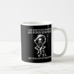 Caneca De Café Eu Vim Dar e Socar Hereges Ícone de São Nicolau