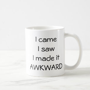 Caneca De Café Eu vim, mim vi, mim fi-lo INÁBIL