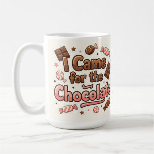 Caneca De Café Eu vim pelo chocolate