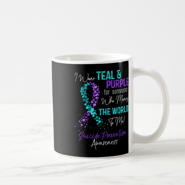 Caneca De Café Eu Visto Awarenes Para Prevenção Do Suicídio Em Te (Direita)