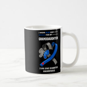 Caneca De Café Eu Visto Azul E Cinza Para A Minha Avó Tipo Um