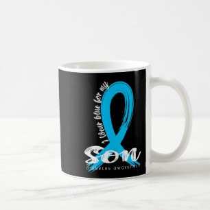 Caneca De Café Eu Visto Azul Para Meu Filho Diabetes Sensibilizar