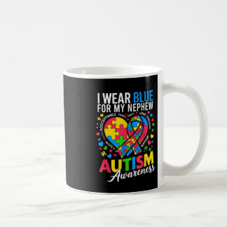 Caneca De Café Eu Visto Azul Para Minha Consciência Do Autismo Do