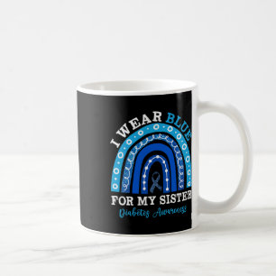 Caneca De Café Eu Visto Azul Para Minha Irmã T1d Diabetes Tipo 1