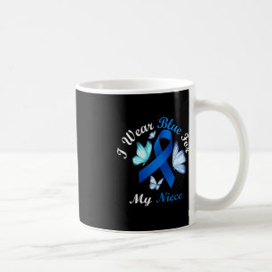 Caneca De Café Eu Visto Azul Para Minha Sobremesa De Borboleta Ni