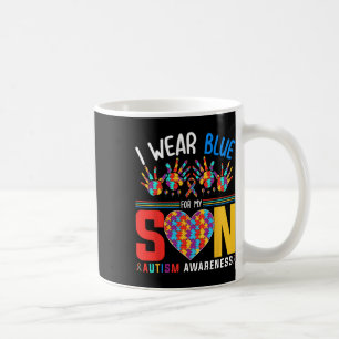 Caneca De Café Eu Visto Azul Para O Meu Filho Autismo Quebra-cabe