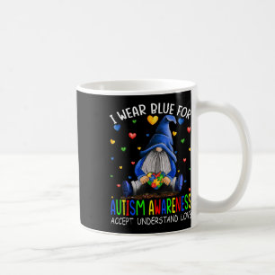 Caneca De Café Eu Visto Azul Para O Reconhecimento Autismo Entend