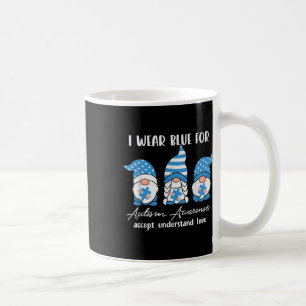 Caneca De Café Eu Visto Azul Para O Reconhecimento Autismo Entend