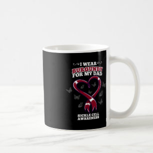 Caneca De Café Eu Visto Burgundy Para Meu Pai Célula Falsiforme 5