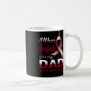 Caneca De Café Eu Visto Burgundy Para O Meu Pai Anemia Célula Fal