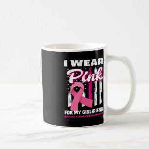 Caneca De Café Eu Visto Cor-De-Rosa Para O Cancer De Mama Namorad