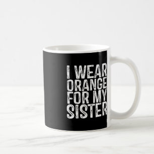 Caneca De Café Eu Visto Laranja Para Minha Irmã Leucemia Consciên