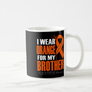Caneca De Café Eu Visto Laranja Para O Meu Irmão Rsd Crps Sensibi