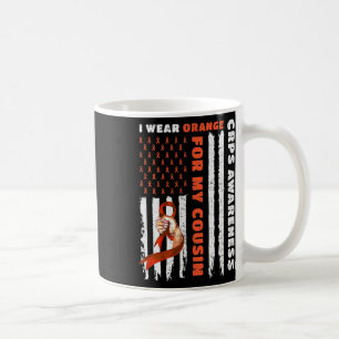 Caneca De Café Eu Visto Laranja Para Os Meus Primos Sensibilizar