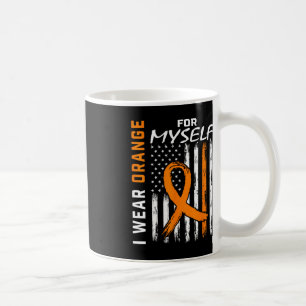 Caneca De Café Eu Visto Laranja Por Mim Própria Leucemia Cancer N