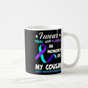 Caneca De Café Eu Visto Prevenção Suicida Contra Púrpura E Teto A