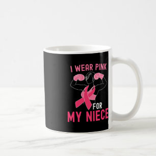Caneca De Café Eu Visto Rosa Para A Minha sobrinha - Apoio O Canc