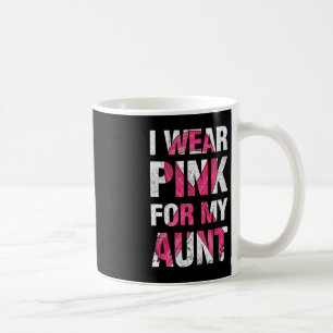 Caneca De Café Eu Visto Rosa Para Minha Tia Sobrevivente Do Cânce