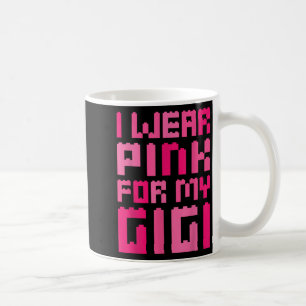 Caneca De Café Eu Visto Rosa Para O Meu Bloco Gigi Construindo Me