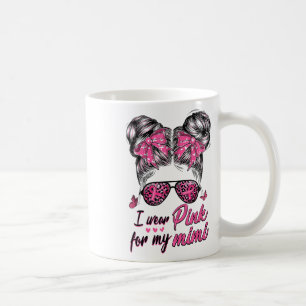 Caneca De Café Eu Visto Rosa Para O Meu Cancer Mimi Mensageiro