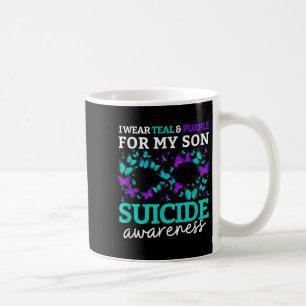 Caneca De Café Eu Visto Roxo E Teal Para O Meu Filho Suicida Prev