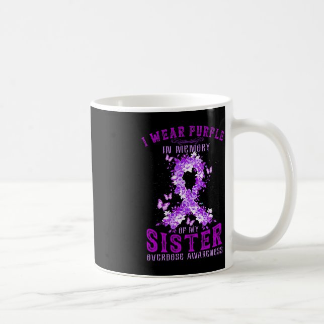 Caneca De Café Eu Visto Roxo Em Memória Da Sobredosagem Da Minha  (Direita)