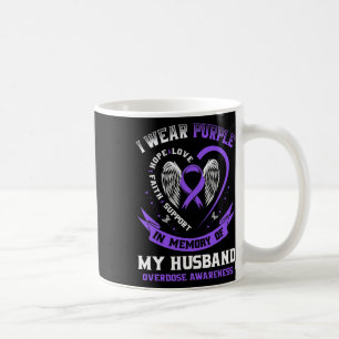 Caneca De Café Eu Visto Roxo Em Memória Da Sobredosagem De Remédi