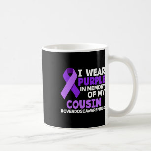 Caneca De Café Eu Visto Roxo Em Memória Da Sobredosagem Do Meu Pr