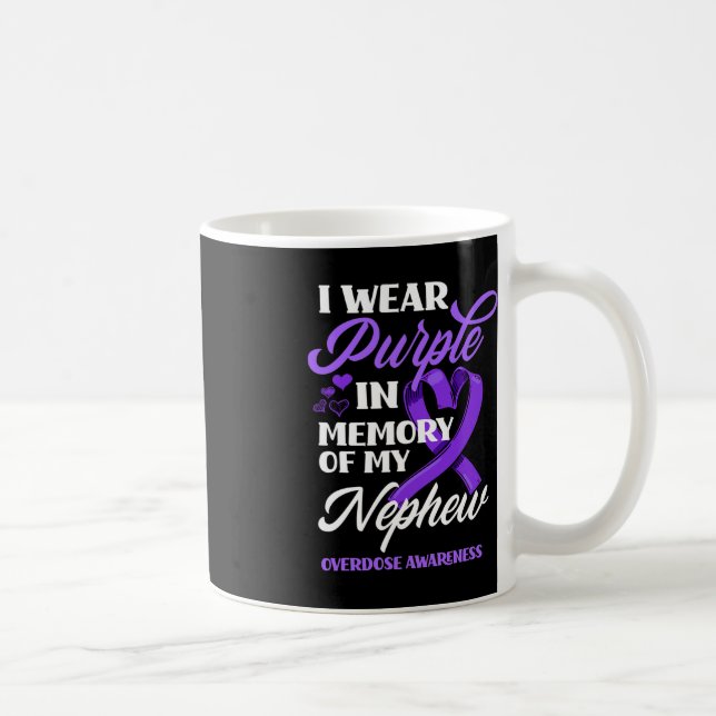 Caneca De Café Eu Visto Roxo Em Memória Da Sobredosagem Do Meu So (Direita)