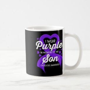 Caneca De Café Eu Visto Roxo Em Memória Do Meu Filho Sobredosagem