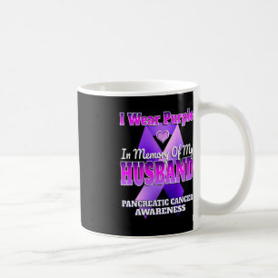 Caneca De Café Eu Visto Roxo Em Memória Do Meu Marido Pancreático