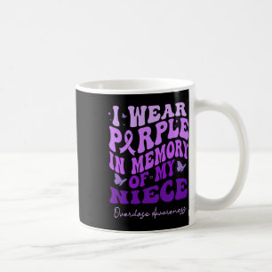 Caneca De Café Eu Visto Roxo Em Memória Do Meu Sobredosagem Niece