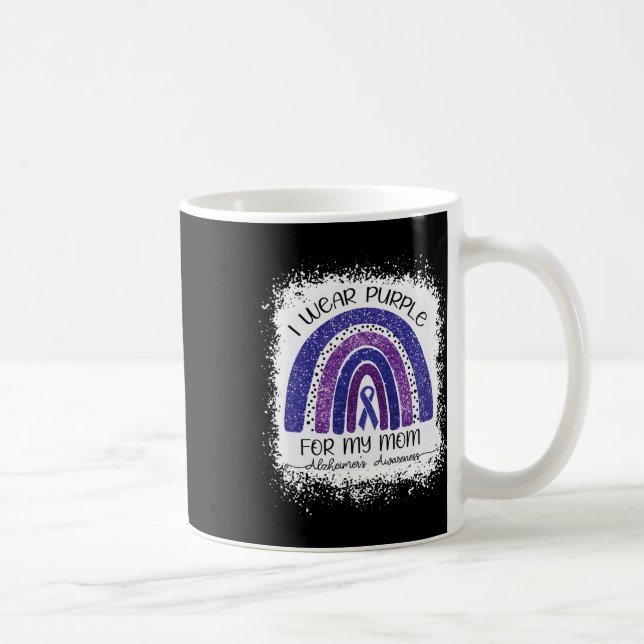 Caneca De Café Eu Visto Roxo para a consciência da minha mãe Heim (Direita)