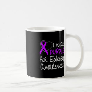 Caneca De Café Eu Visto Roxo Para Fita De Consciência Da Epilepsi