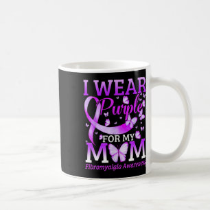Caneca De Café Eu Visto Roxo Para Minha Mãe Fibromialgia Sensibil