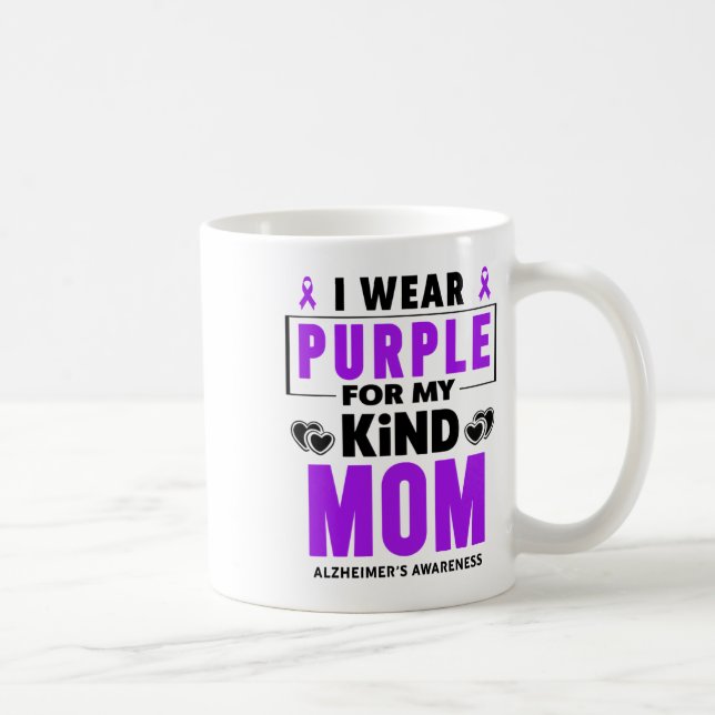 Caneca De Café Eu Visto Roxo Para Minha Mãe Heimerheimer Sensibil (Direita)
