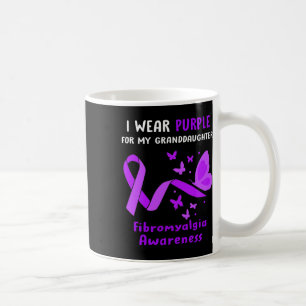 Caneca De Café Eu Visto Roxo Para Minha Neta Fibromialgia Aw