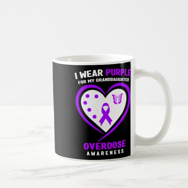 Caneca De Café Eu Visto Roxo Para Minha Neta Sobredosagem Awaren (Direita)