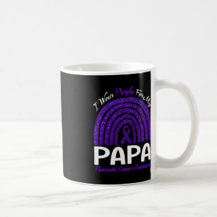 Caneca De Café Eu Visto Roxo Para O Meu Câncer de pâncreas De Pap